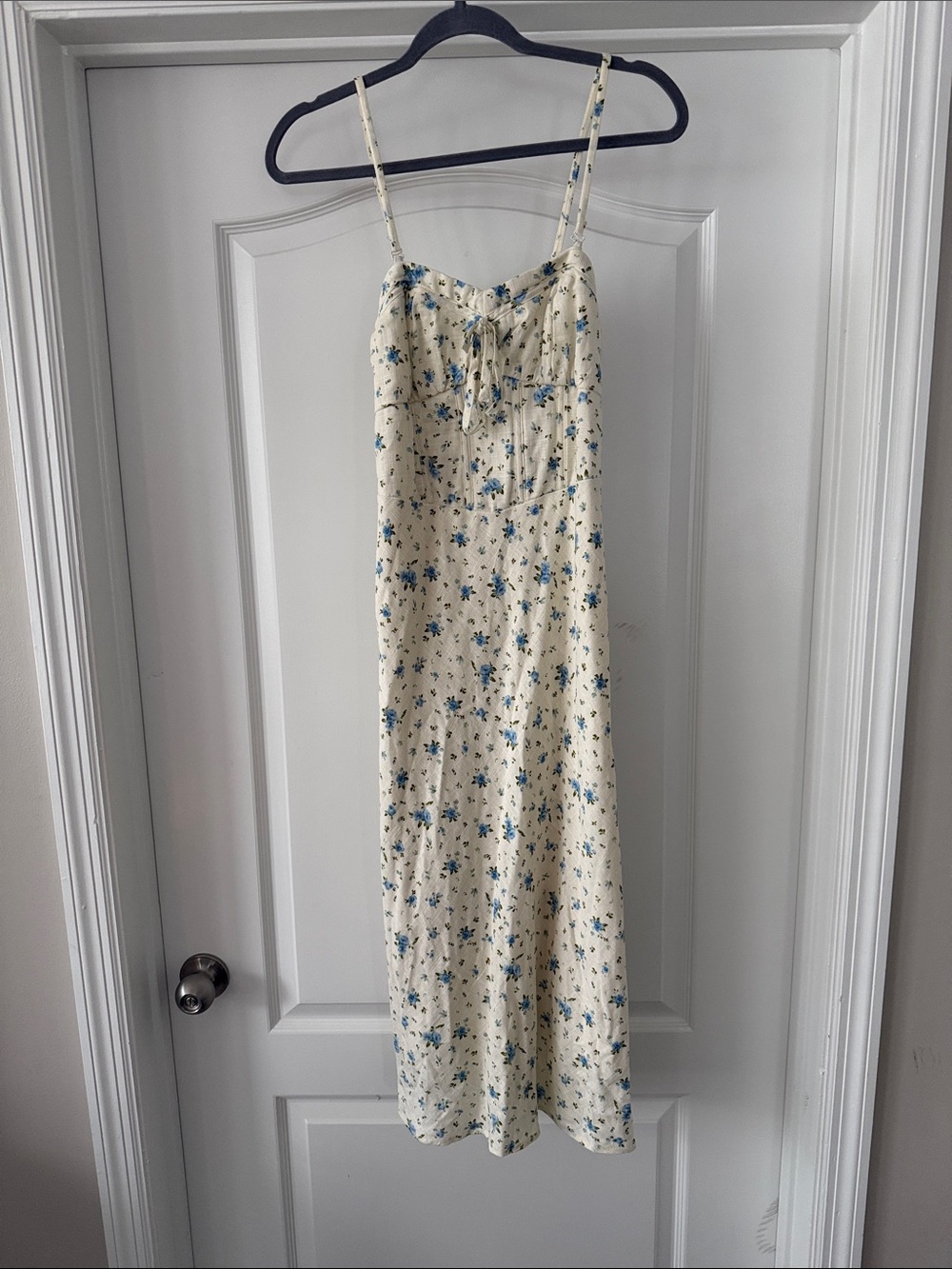 wild fable Cream Floral Midi Dress